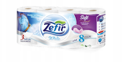 Papier toaletowy Zefir White Soft 8 rolek